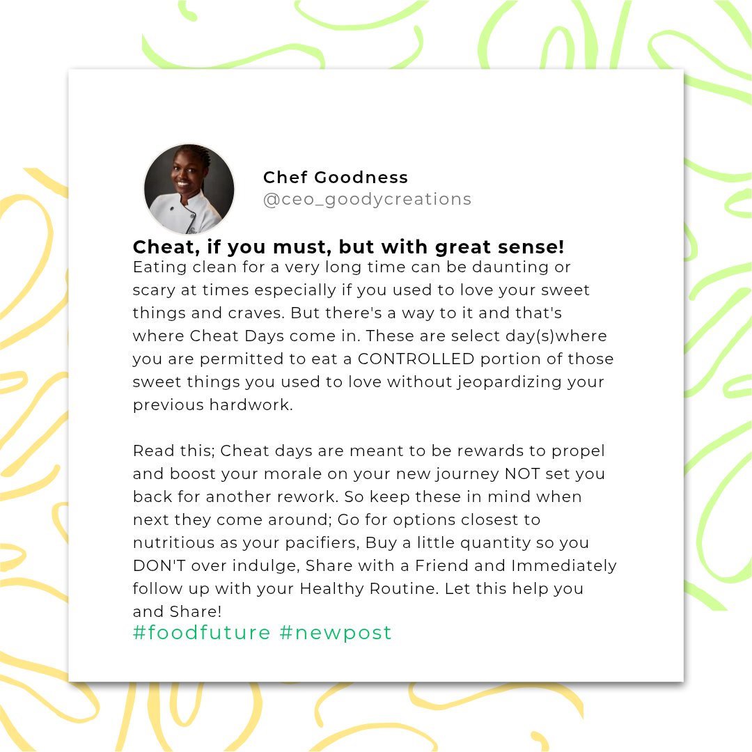 Sparklin_ChefG's tweet image. You can CHEAT but with this Sense!

#cheatdays #foodreeducation #foodfuture