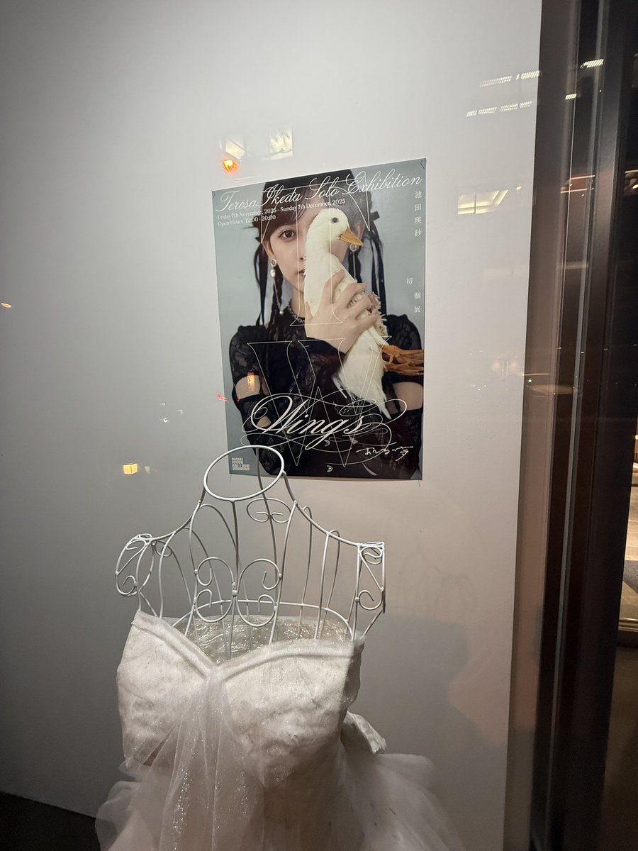 明日からはじまる池田瑛紗さんの初個展、通りすがりにお邪魔しました