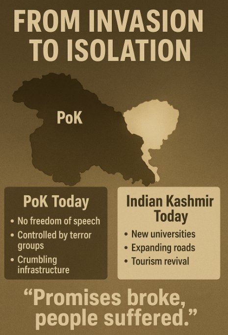 Dr_ShivaThakur's tweet photo. Promised freedom, delivered oppression — that’s the story of Pakistan-occupied Kashmir.
#VoiceForPoK #KhushhaalKashmir #BadarExpoSolutions #BadarExpoPIMEC #Vote4ViksitBihar #YCPdestroyingYouth @IndiaUnleashed_ @bkum2000 https://t.co/UG4cGto0Hp