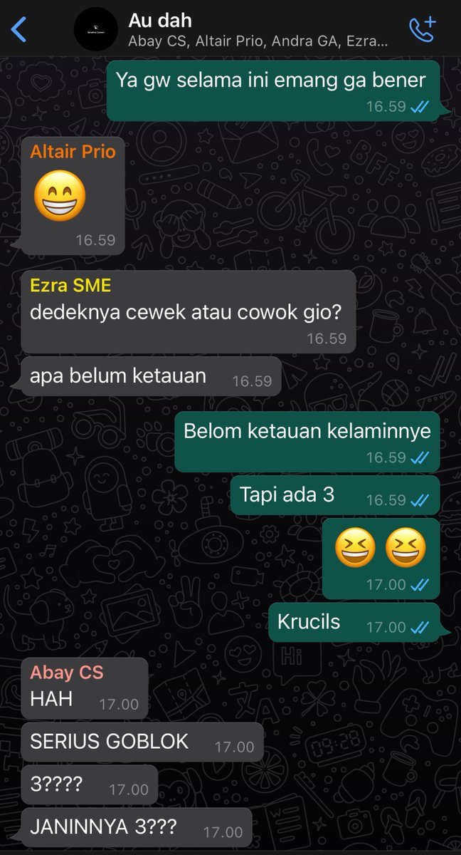 shylittlefishy's tweet image. reaksi grup “Au dah” pas kira hamil kembar 3… 🔞