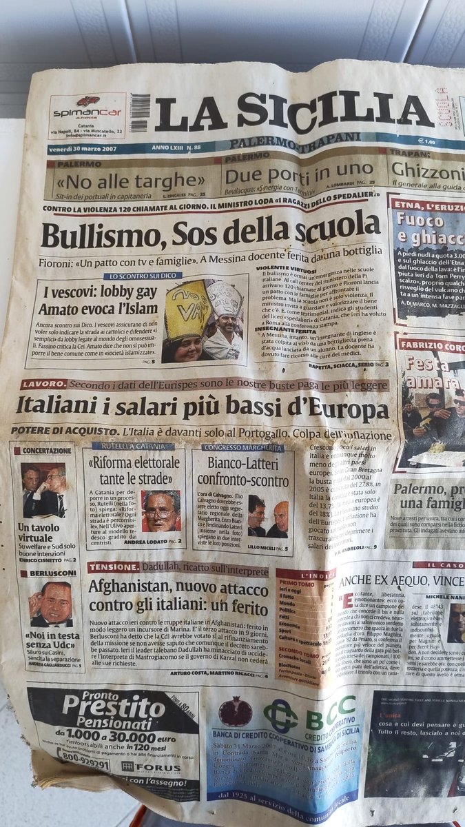 Salari bassi già dal lontano 2007, sono tutti uguali i politici