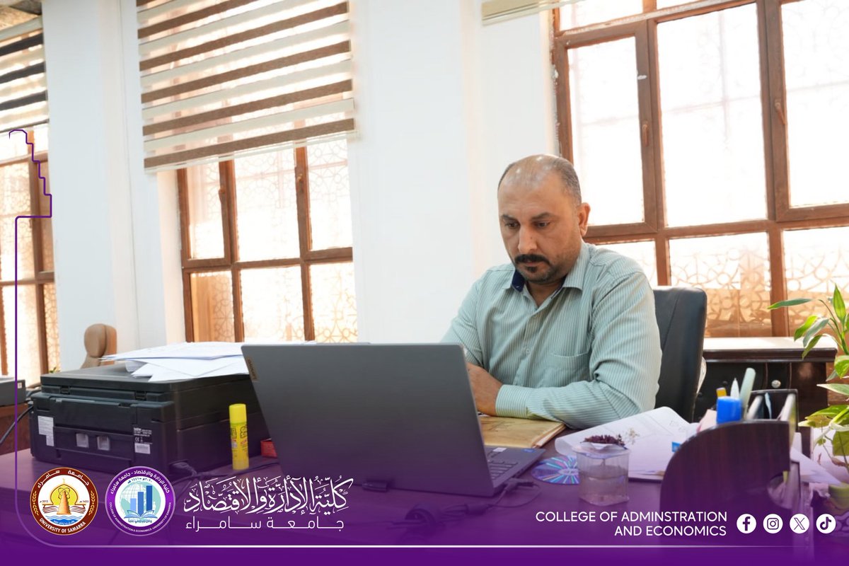 mediacoadm's tweet image. كلية الإدارة والاقتصاد ترحب بطلبتها الجدد للعام الدراسي 2025–2026

استقبلت كلية الإدارة والاقتصاد في جامعة سامراء طلبة المرحلة الأولى للعام الدراسي 2025–2026 بأجواء ترحيبية مميزة، بإشراف عميد الكلية الأستاذ المساعد الدكتور أحمد عبدالسلام أحمد.
#كلية_الإدارة_والاقتصاد_جامعة_سامراء