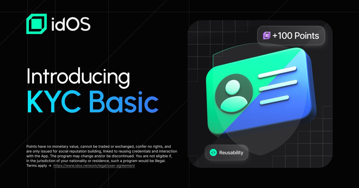 KYC Basic is now live on 
<a href="/idOS_network/">idOS</a>.

>If you haven't been able to pass KYC due to Proof of Address step, you can now pass your KYC without having to do Proof of Address step.

>To pass Proof of Address step, one needs to add a document like utility bill, Bank statement. But