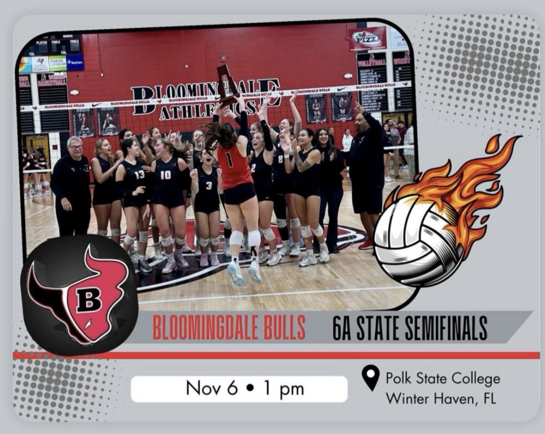 BdaleathleticBC's tweet photo. Good luck to our Lady Bulls as they play in the Final Four today! 🤘@BloomingdaleSHS https://t.co/3FRnfTzQr9