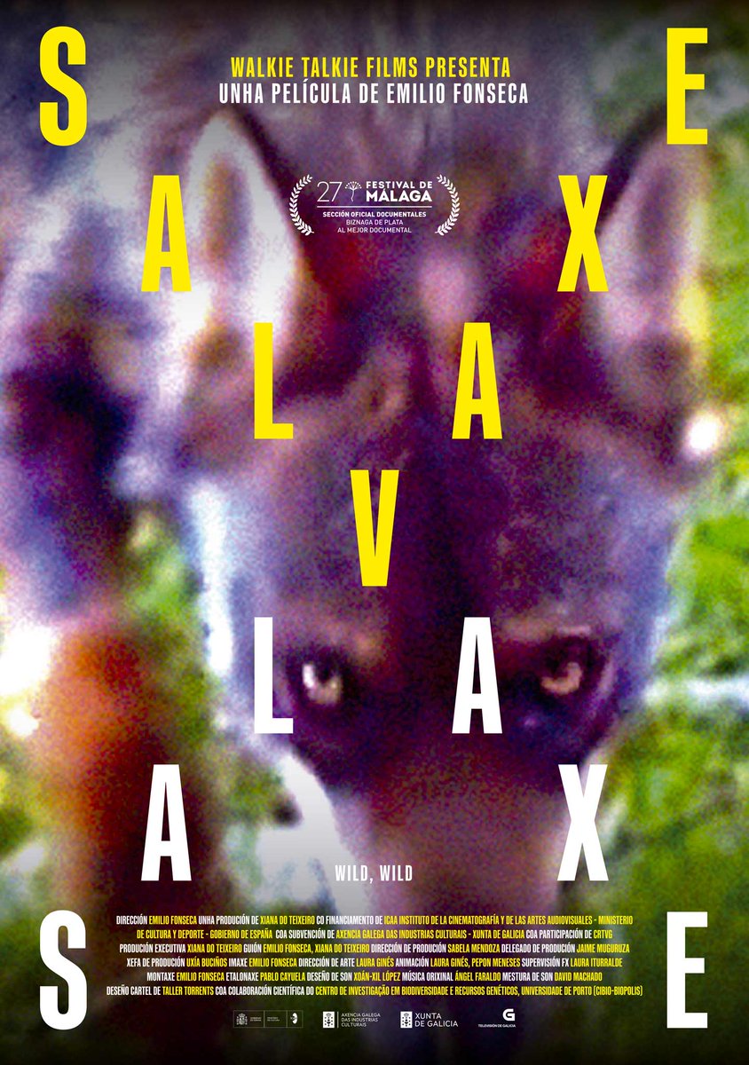 🎞️Cinefórum: 
"SALVAXE SALVAXE"
(Emilio Fonseca, 2024)
salvaxesalvaxe.com

🗓️ Sábado 8 Noviembre, 18h.
📍Centro de educación ambiental "Valle del Lozoya". Crtra. M-604, km 3,3. El Cuadrón.

Actividad gratuita. 
Apúntate reservando tu plaza en 📞 91 8694279. 
Te esperamos! 🐺