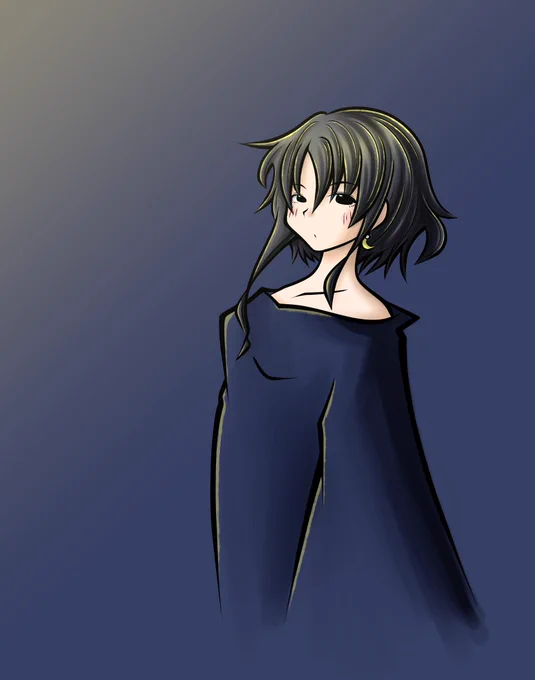 アンタぁ 暖かい格好しな 風邪ひくさね #一次創作 #イラスト