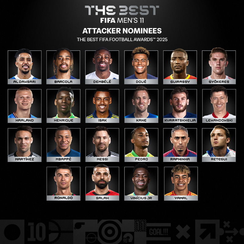 FIFAWorldCup's tweet photo. 👕 Your nominees for #TheBest FIFA Men's 11. 

Who's getting your vote?