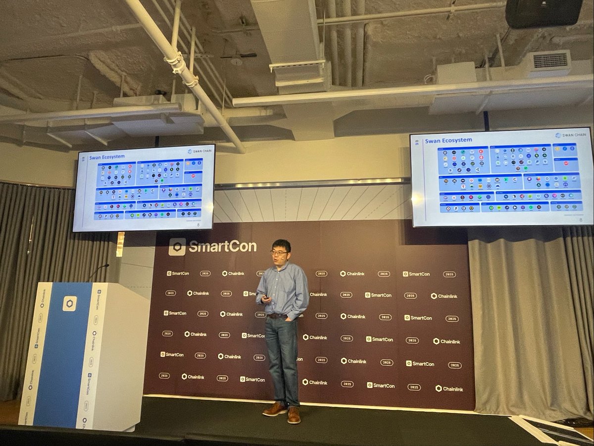 swan_chain's tweet image. Charles at #SmartCon2025, New York 🇺🇸

Our Founder joined SmartCon 2025 to connect with leaders shaping the future of decentralized AI and blockchain.

Charles shared insights on Swan Chain x402, showcasing how we’re powering AI payments on the Superchain.