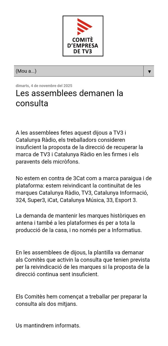 📜 Comunicat: 
Les assemblees demanen la consulta 
comitetv3.cat/2025/11/les-as…