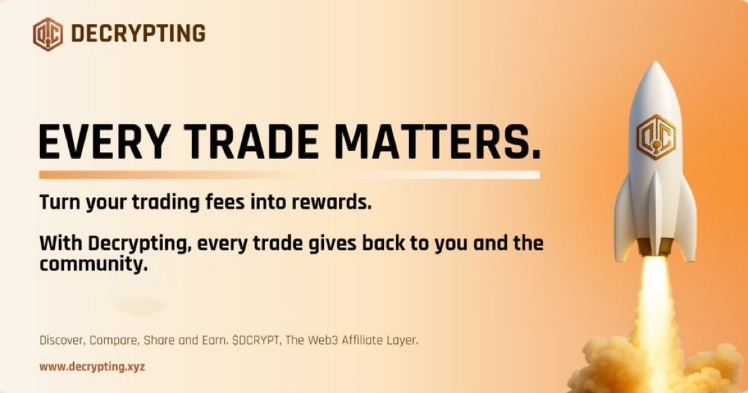 youngaddah's tweet image. The future of crypto isn’t just trading it’s owning the tools.

With @Decrypting_xyz you stake, refer, and earn from actual network fees.

Let the token do the heavy lifting. 💪
#DCRYPT #CryptoTools
