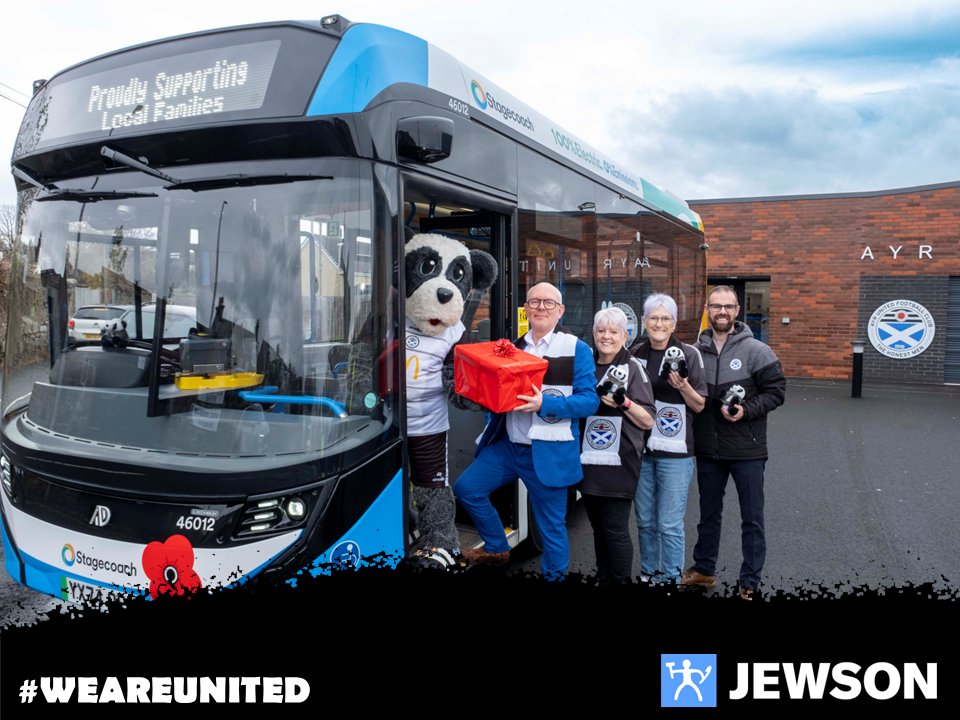 AyrUnitedFC's tweet photo. We are delighted to partner with @StagecoachWScot to support @Nightbeforechr1 at our next home match on the 15th of November.

We're asking our supporters to donate a gift at the match if they are able 🎁

The Hub is also a drop off point for the charity organised via @AyrUnitedYouth.

🔗https://t.co/7H1SzAZEpK

#WeAreUnited