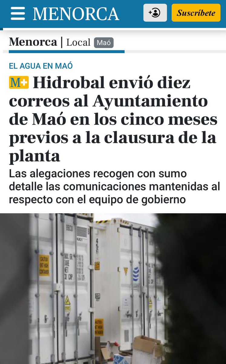 PPMahon's tweet photo. 🗯️Hidrobal advirtió a Héctor Pons en numerosas ocasiones de los problemas con los nitratos y el Ayuntamiento lo ignoró. Hasta DIEZ correos y ninguna reacción. 😡

🚰 Esta dejadez nos ha dejado sin una planta operativa y a los vecinos sin garantías en la calidad del agua. https://t.co/ZOS8VBcAqw