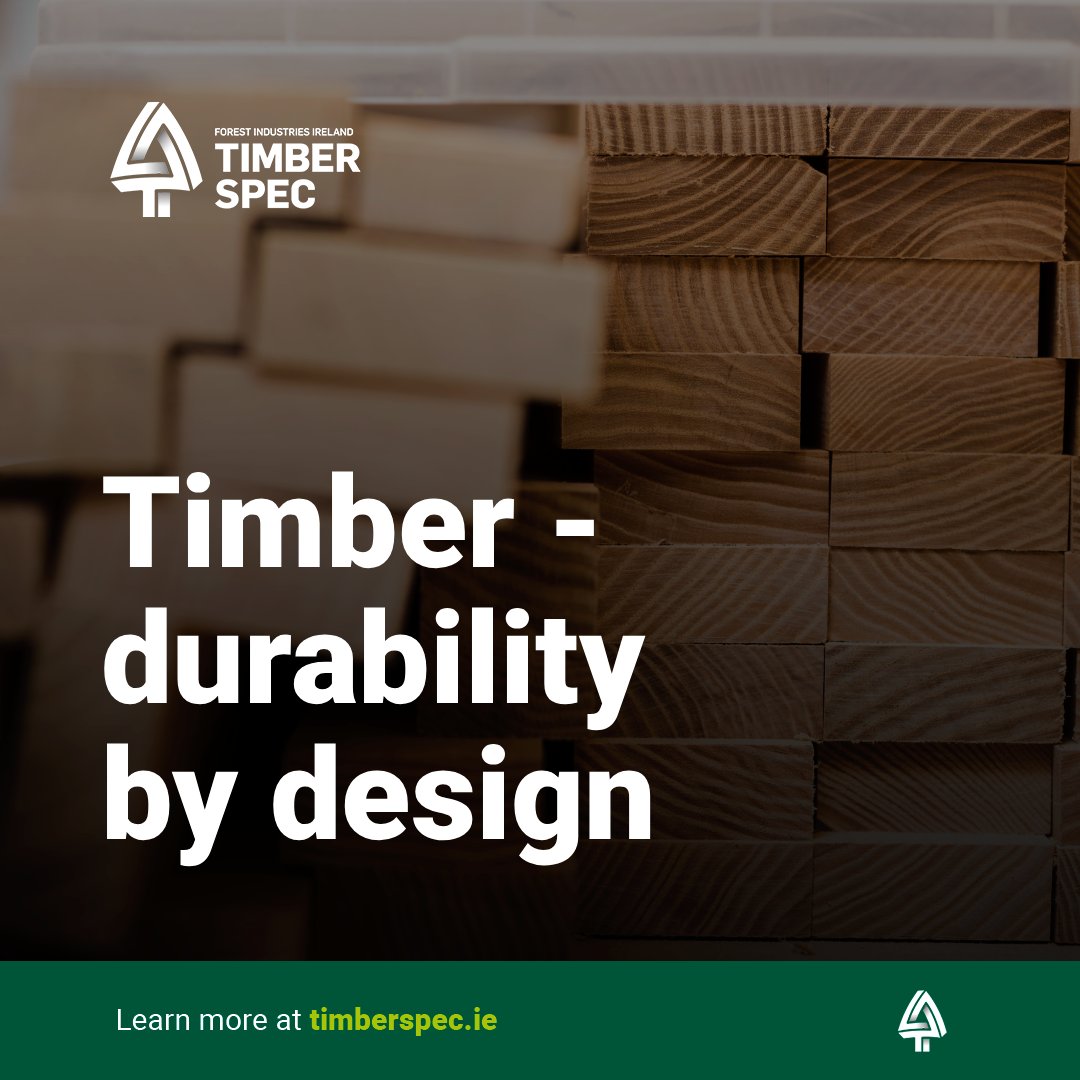 Timber's durability isn't luck; it's design. Choose the right species, treatment and coatings and see what makes timber last at timberspec.ie
#TimberDurability #SmartMaterials #LastingPerformance