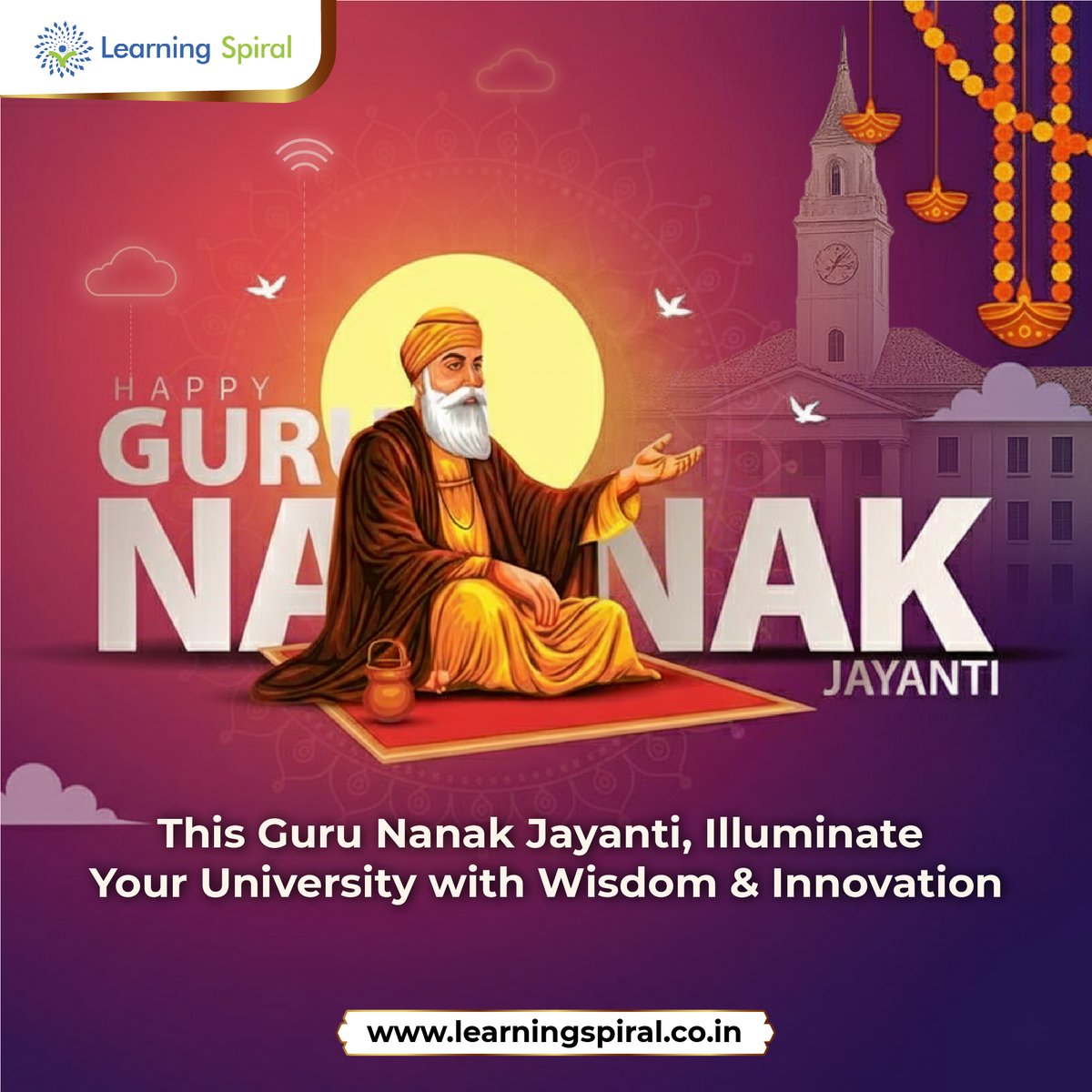 LearningSpiral's tweet image. This 𝐆𝐮𝐫𝐮 𝐍𝐚𝐧𝐚𝐤 𝐉𝐚𝐲𝐚𝐧𝐭𝐢, let’s spread the light of wisdom and build a stronger, faster, and future-ready education system.

🌼 𝐖𝐚𝐫𝐦 𝐰𝐢𝐬𝐡𝐞𝐬 𝐟𝐫𝐨𝐦 𝐓𝐞𝐚𝐦 𝐋𝐞𝐚𝐫𝐧𝐢𝐧𝐠 𝐒𝐩𝐢𝐫𝐚𝐥! 🌼