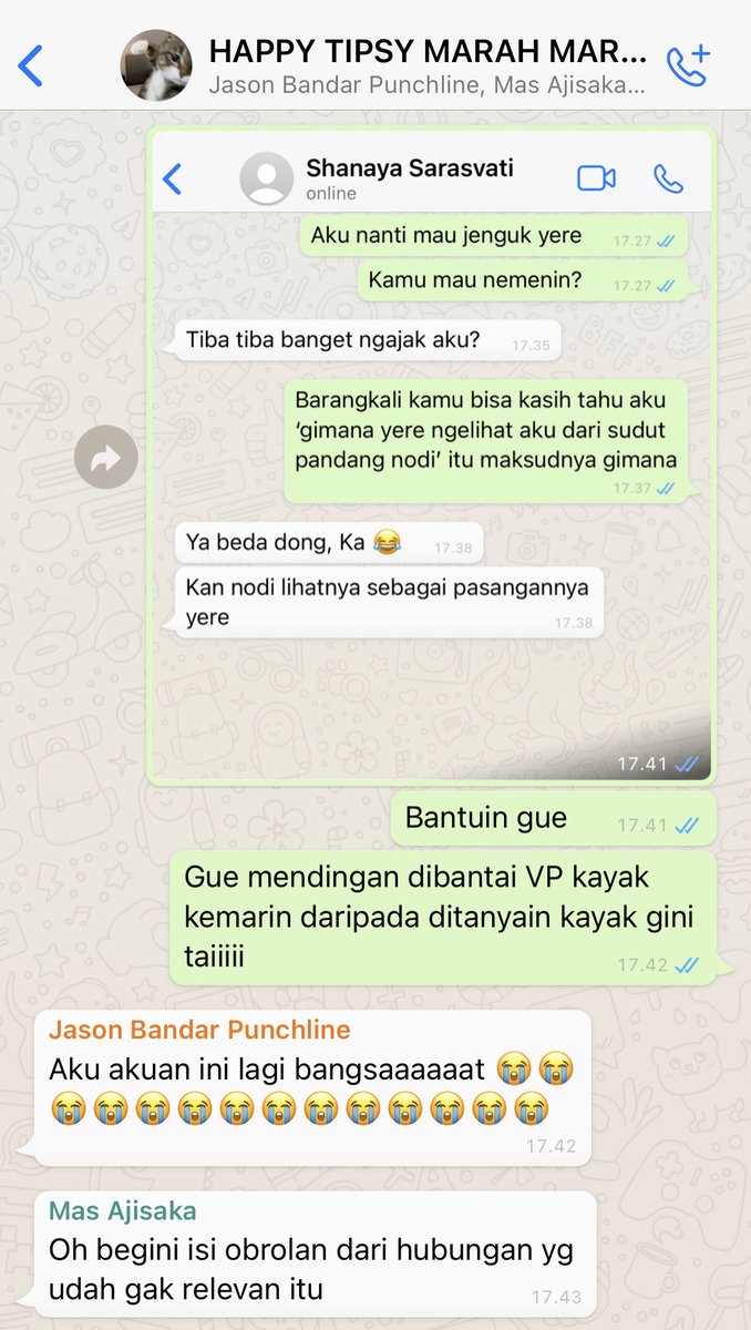 RRubyverse's tweet image. 235. Udah mulai nyaman dia jadi korban bullying rupanya 😭