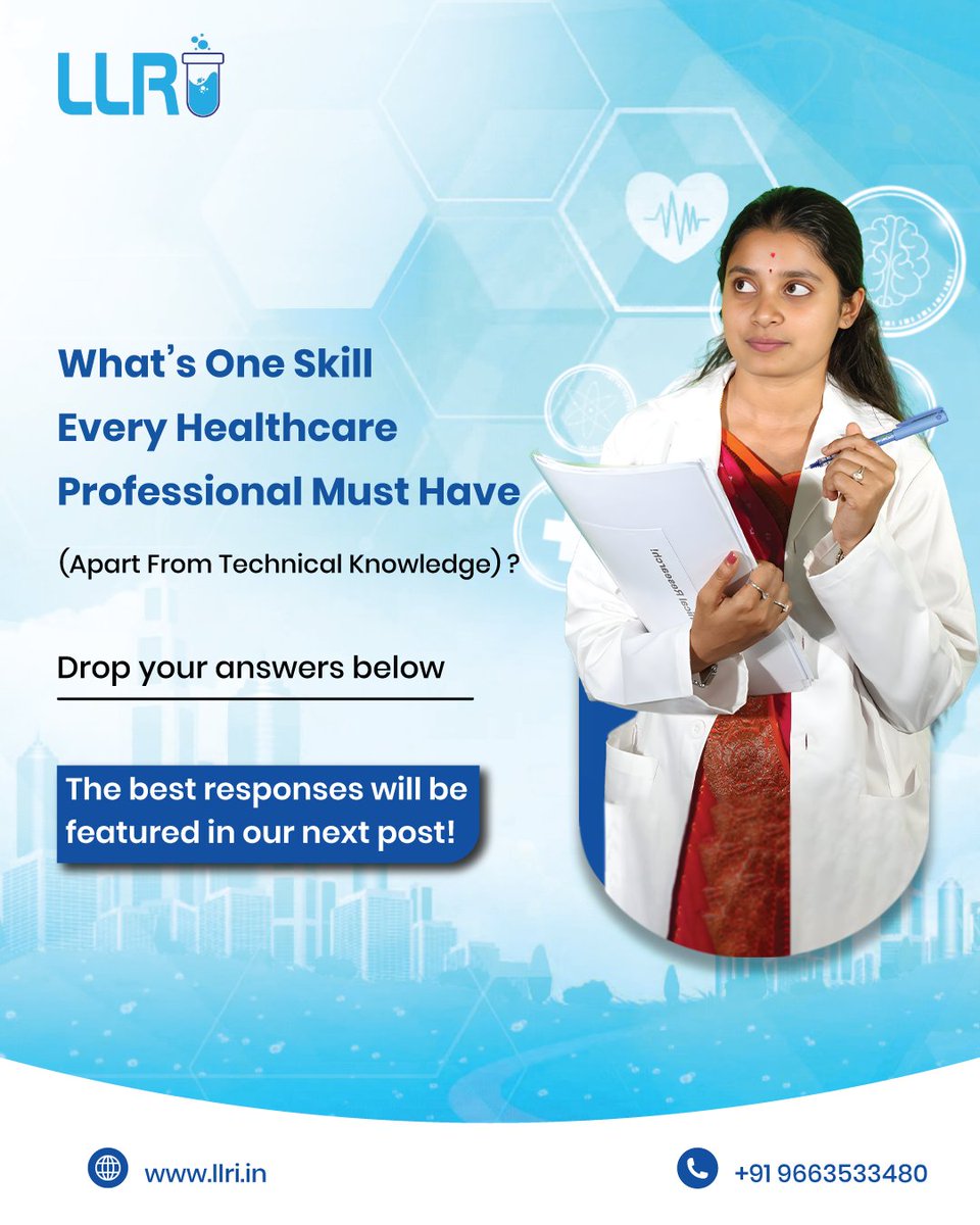llri2023's tweet image. Technical knowledge gets you started.
The right skills make you stand out. 🌟
💬 What’s one skill every healthcare professional must have (beyond technical knowledge)?
Comment below👇
#HealthcareSkills #SoftSkills #ProfessionalGrowth #CareerGrowth #LLRI