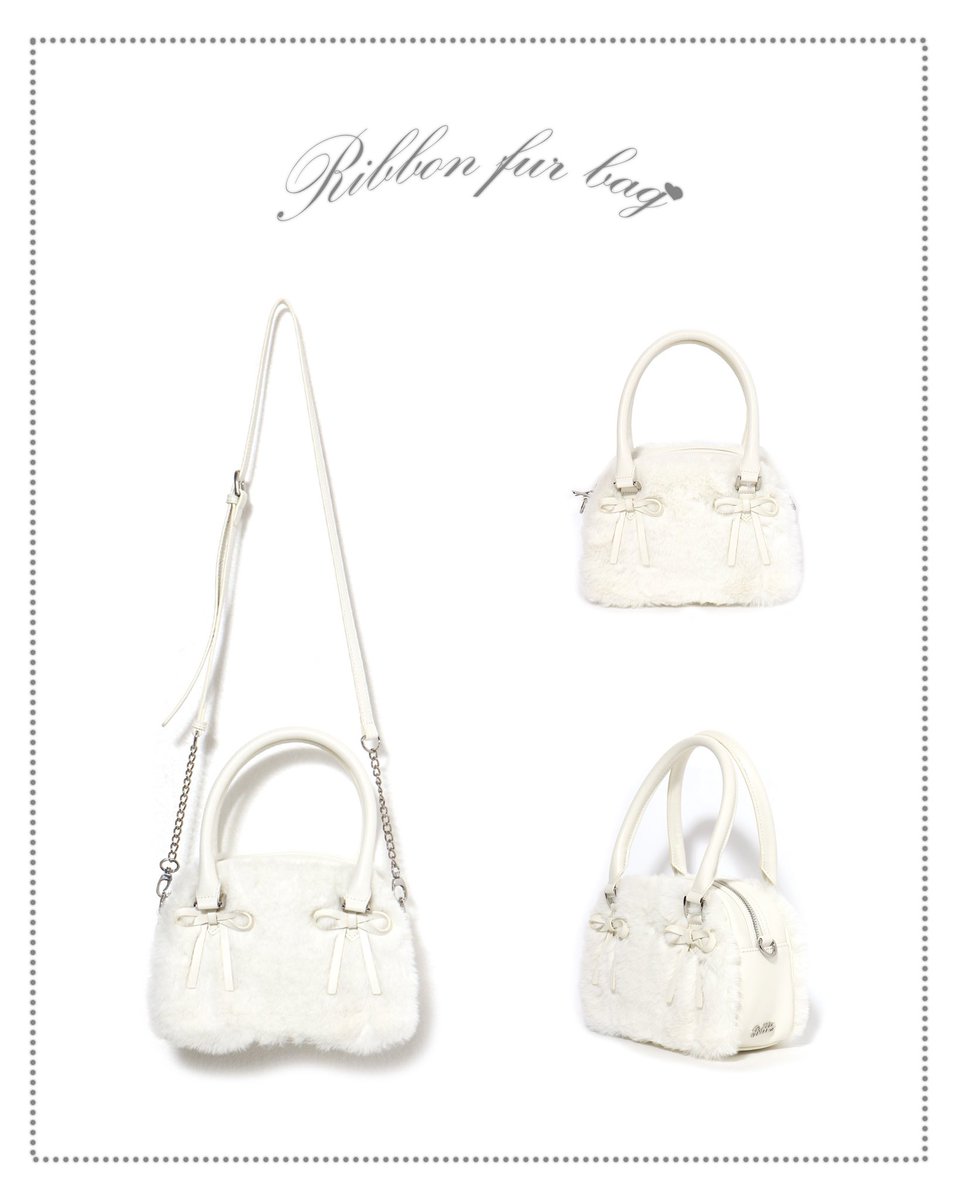 bubbles リボンファーバッグ BUBBLES】リボンファーバッグ | sparkling mall online store