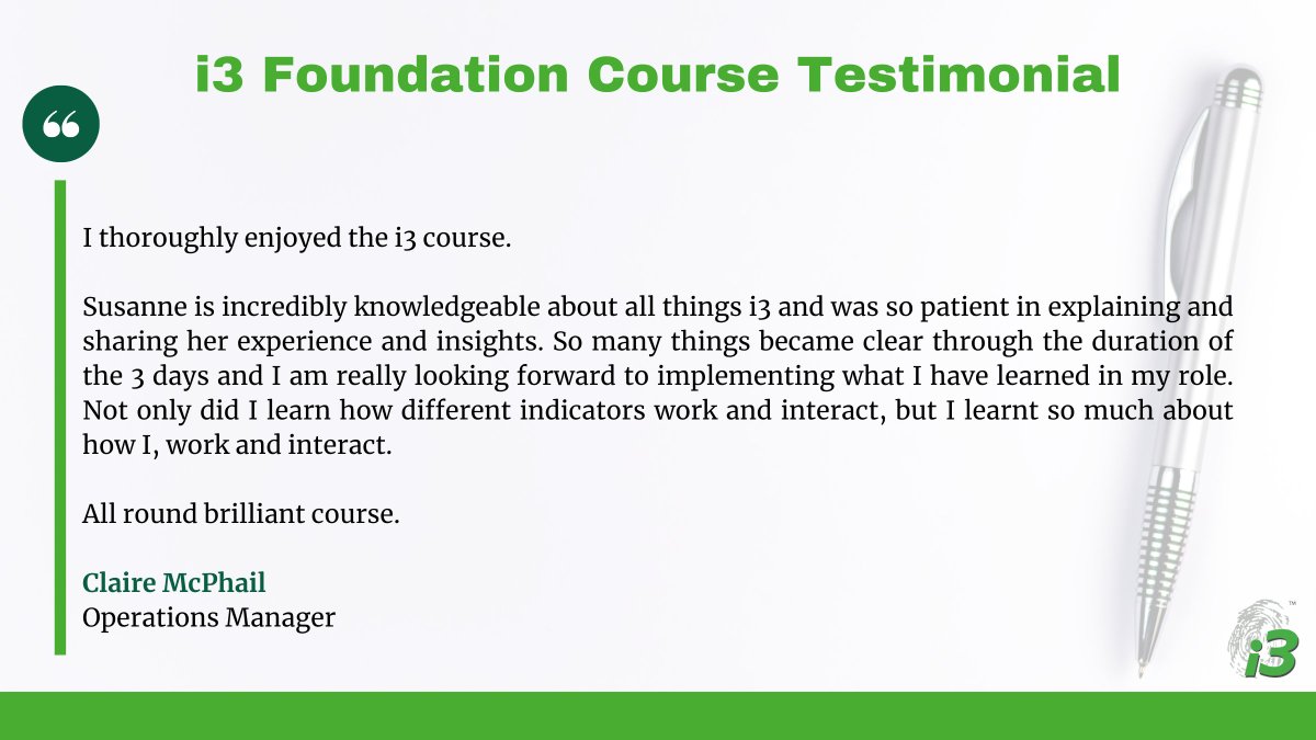 i3profiling's tweet image. We love hearing how the i3 Foundation Course helps people unlock self-awareness and confidence in how they work, lead, and collaborate. 🌱

#i3Profiling #LearningAndDevelopment #Leadership #SelfAwareness #TeamDevelopment #ProfessionalGrowth