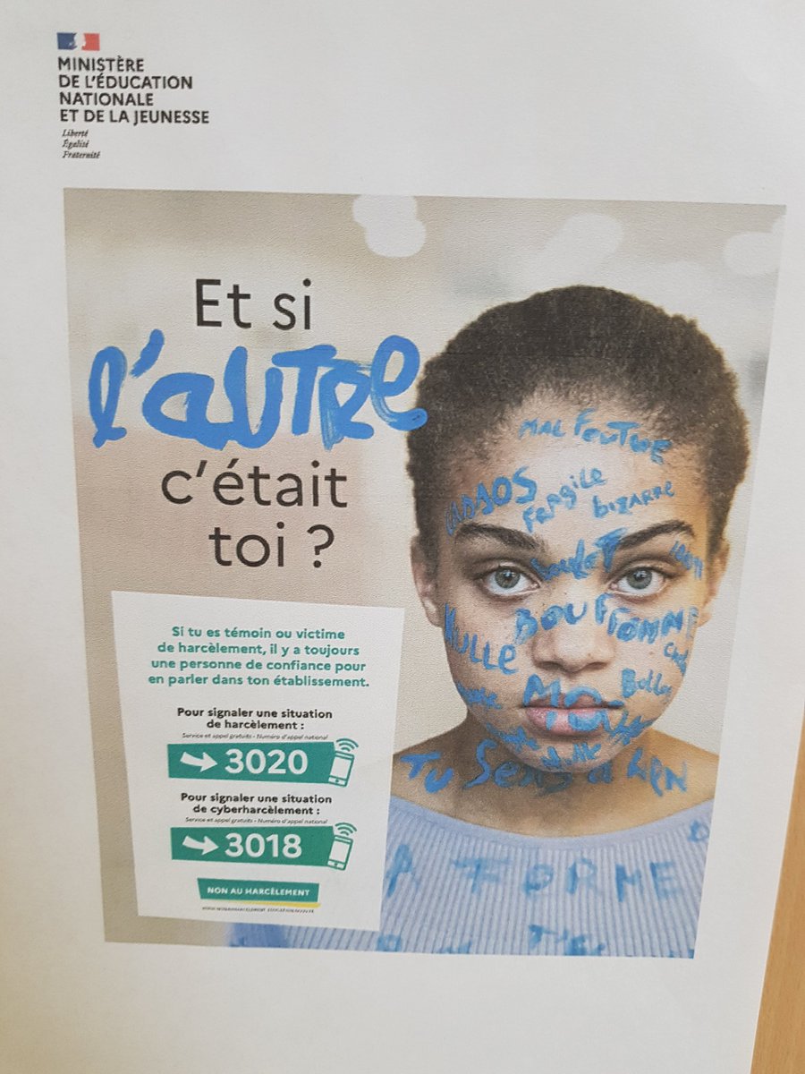 Journée #NAH au clg <a href="/LaFayette036/">Collège La Fayette - Châteauroux</a> <a href="/ac_orleanstours/">Académie d'Orléans-Tours</a> 
Nombreuses animations sont prevues : une exposition, des idées de #lecture autour du #harcelement  visionnage du clip réalisé par nos élèves et primés au concours departemental #NAH2024, stands de sensibilisation sur la journée