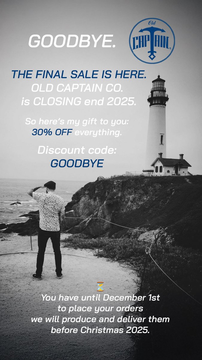 oldcaptainco's tweet photo. Newsletter November 2025 ⚓ - https://t.co/5fd5ShkHEI https://t.co/98A1Gu1blo