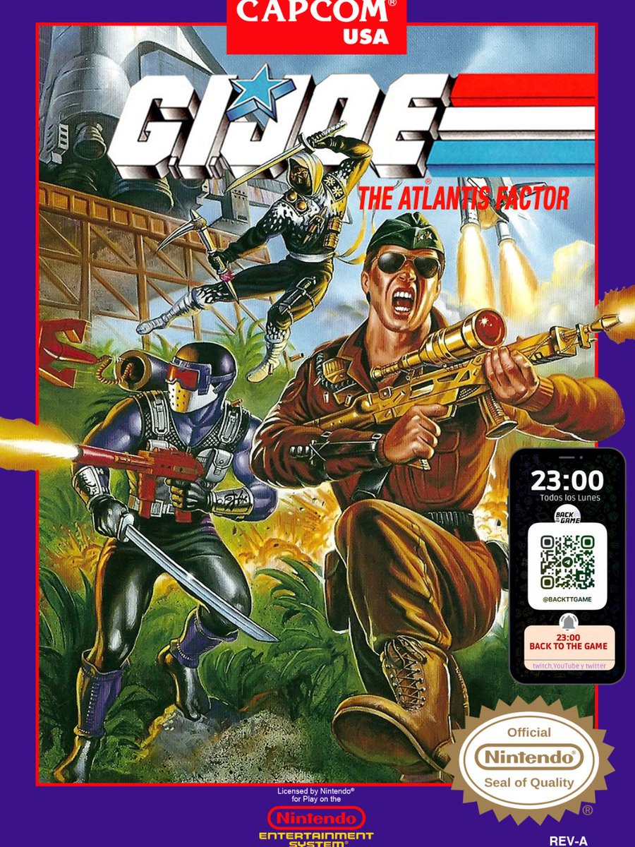 Malditos Gijoe!!! gran retro esta semana para viciar y combatir al comando Cobra y su comandante con sus secuaces. A jugaaaaaaaaarrrrr!!!!
<a href="/NintendoES/">Nintendo España</a> <a href="/NintendoEurope/">Nintendo of Europe</a> <a href="/NintendoStoreES/">My Nintendo Store España</a> <a href="/GIJoeEspana/">G.I.Joe España</a> <a href="/dev_es/">Desarrollo Español de Videojuegos</a>