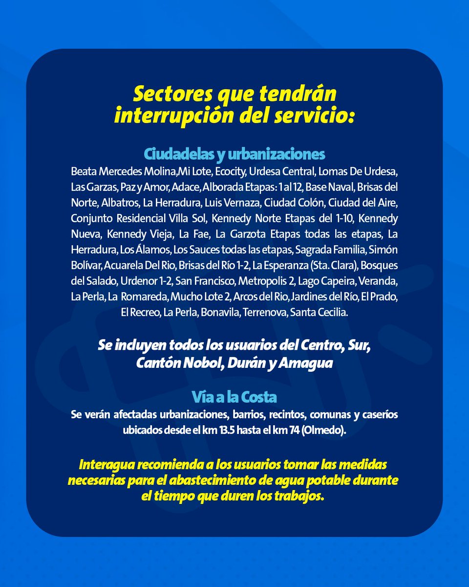 Interagua C. Ltda tweet media