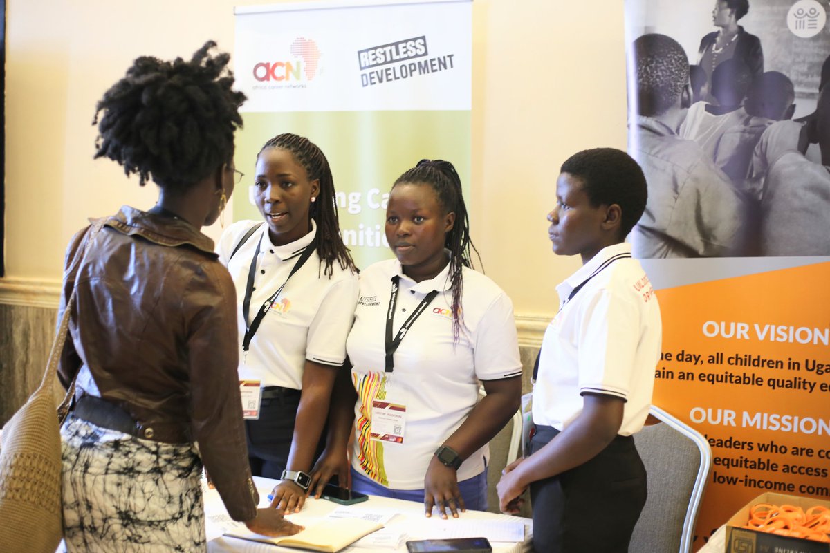 Restless_Uganda's tweet photo. We are proud to represent at the ongoing Africa Career Network (ACN) Summit in Uganda — bringing together key stakeholders to share experiences, strengthen collaborations, and promote youth employability &amp; career growth. #ACNSummit2025 #WeAreRestless #YoungPeople 🌍 https://t.co/AmIrGVBerv