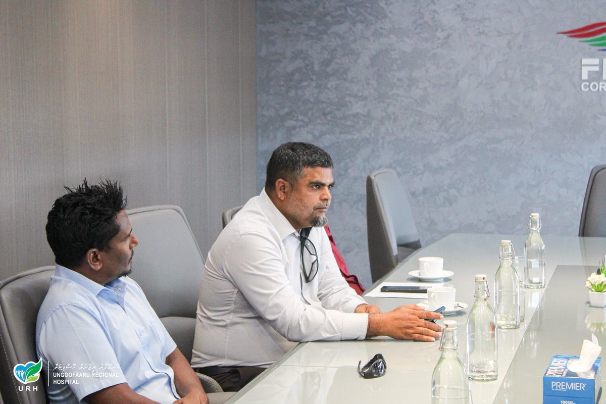 urh_mv's tweet photo. Our Deputy CEO, Mr. Hassan Shareef, along with some members of our Senior Management Team, met with the Deputy Managing Director and team from Fenaka Corporation Ltd today to discuss key operational matters and explore collaborative solutions for future development.
@presidencymv https://t.co/lolpxHagxC