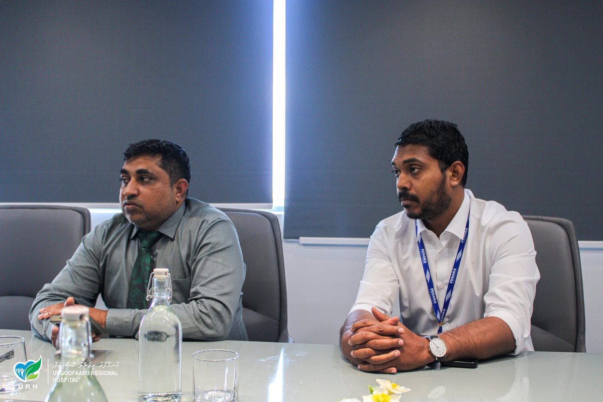 urh_mv's tweet photo. Our Deputy CEO, Mr. Hassan Shareef, along with some members of our Senior Management Team, met with the Deputy Managing Director and team from Fenaka Corporation Ltd today to discuss key operational matters and explore collaborative solutions for future development.
@presidencymv https://t.co/lolpxHagxC