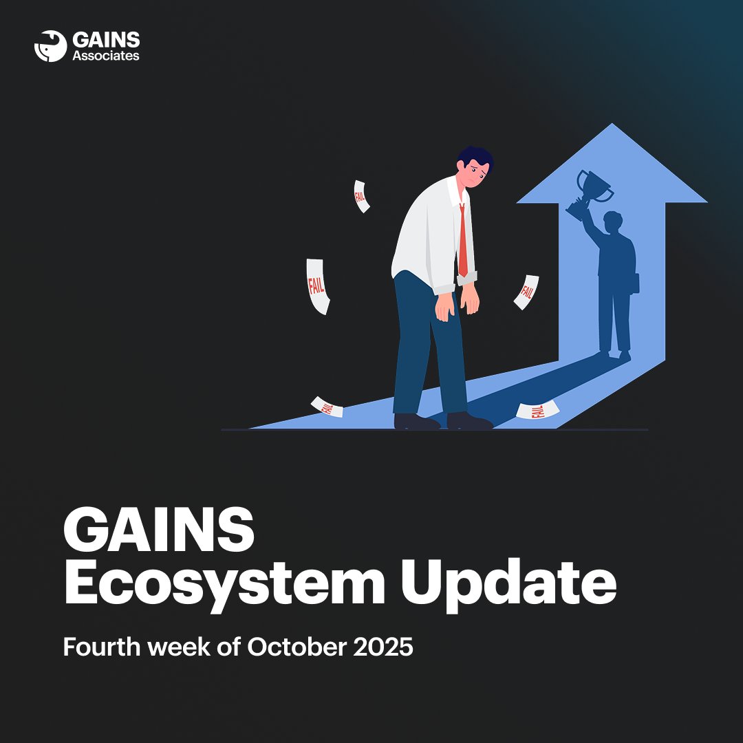 💬 “Do not judge me by my success, judge me by how many times I fell down and got back up again.” ― Nelson Mandela

🐳 This is why GAINS-backed projects ALWAYS BOUNCE BACK STRONGER! 💪🔥

Highlights of the Week:
🏠 <a href="/zothdotio/">Zoth</a> partnered with <a href="/chainlink/">Chainlink</a>
🔗 <a href="/NibiruChain/">Nibiru Chain 🩵🌸</a> joined
