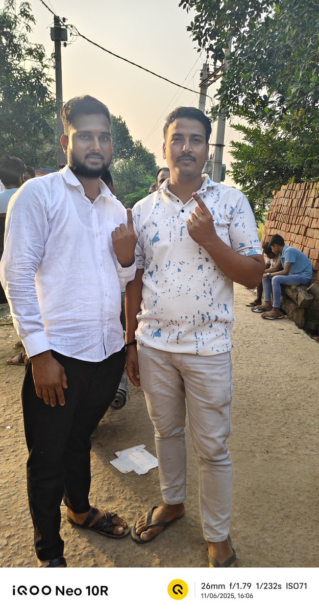 bineetsi's tweet photo. Vote done ✅ 

#BiharElection2025 https://t.co/b9bhRl7fDY