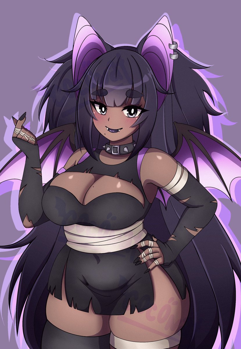 coconatVT's tweet photo. Batsy waifu 💜🦇
#Vtubers #ocart #cocoart https://t.co/YFgSkpTpSe