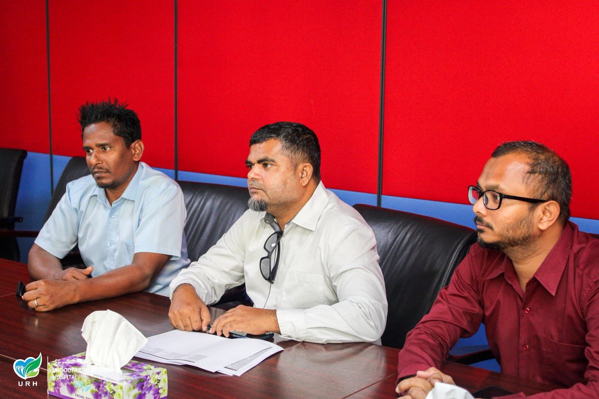 urh_mv's tweet photo. Our Deputy CEO, Mr. Hassan Shareef, along with some members of our Senior Management Team, met with the Ministry of Finance team today to discuss key issues and explore possible solutions.
@presidencymv @MoHmv https://t.co/wgtHfpXqNO
