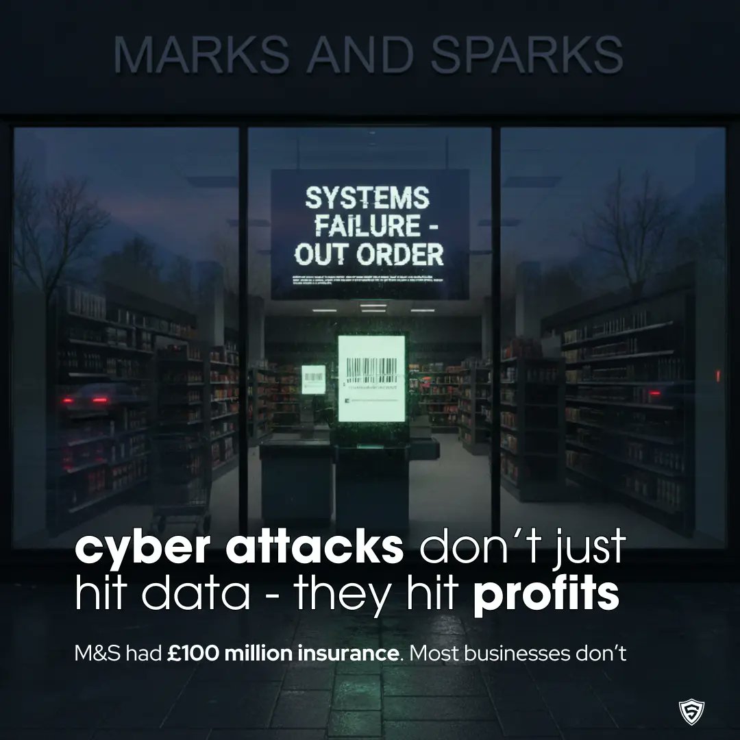 Marks &amp; Spencer lost £136m in a cyber attack, £100m covered by insurance.
Most UK businesses don’t have that cushion.
Would your business recover from the same hit?
🔗 1connectcloud.com/sentinel
#CyberSecurity #SMEUK