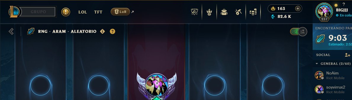 Muertisimo el juego para no encontrar un aram en casi 10 minutos 
💀💀💀💀