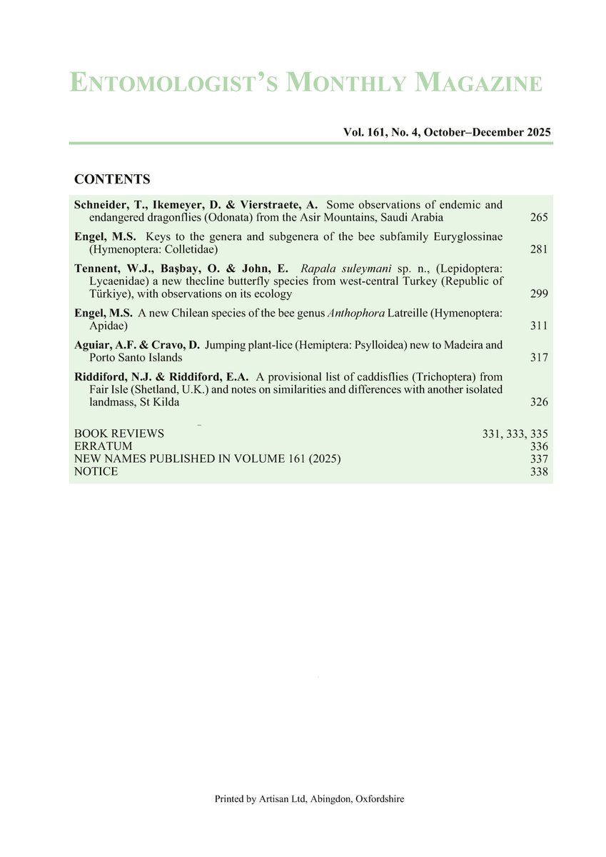 Entomologist's Monthly Magazine tweet media