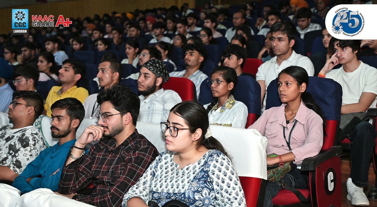 CGCPunjab's tweet image. An insightful session for Engineering (Batch 2024–2028), M.Tech CSE &amp;amp; MCA (2025–2027) led by Mr. Mandeep Singh Saini &amp;amp; Mr. Jitanshu Chandel, empowering students for their career journey ahead! 

#CGCLandran #OrientationProgramme #TrainingAndPlacement