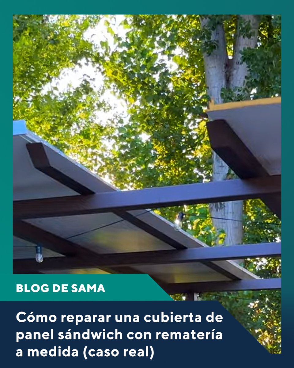 sama_info's tweet photo. 🔩 Nueva entrada en el blog 🔩

A veces, las mejores soluciones nacen de un problema inesperado.

Te contamos cómo reparamos una cubierta de panel sándwich con una solución metálica personalizada, eficaz y económica 💪

👉 https://t.co/mfDCM1q596

#SAMA #PanelSandwich https://t.co/vHQDPrtREj