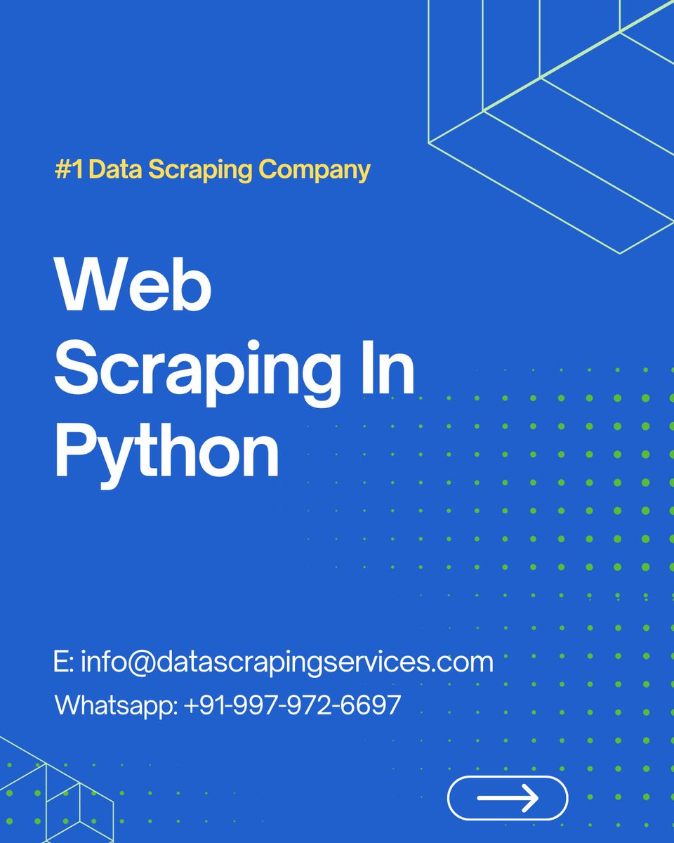 _datascraping's tweet image. Transform your business with Datascrapingservices.com. Our scalable data extraction services turn obstacles into growth opportunities and competitive advantages. Begin today at info@datascrapingservices.com.   #TransformBusiness #ScalableDataExtraction #GrowthOpportunities