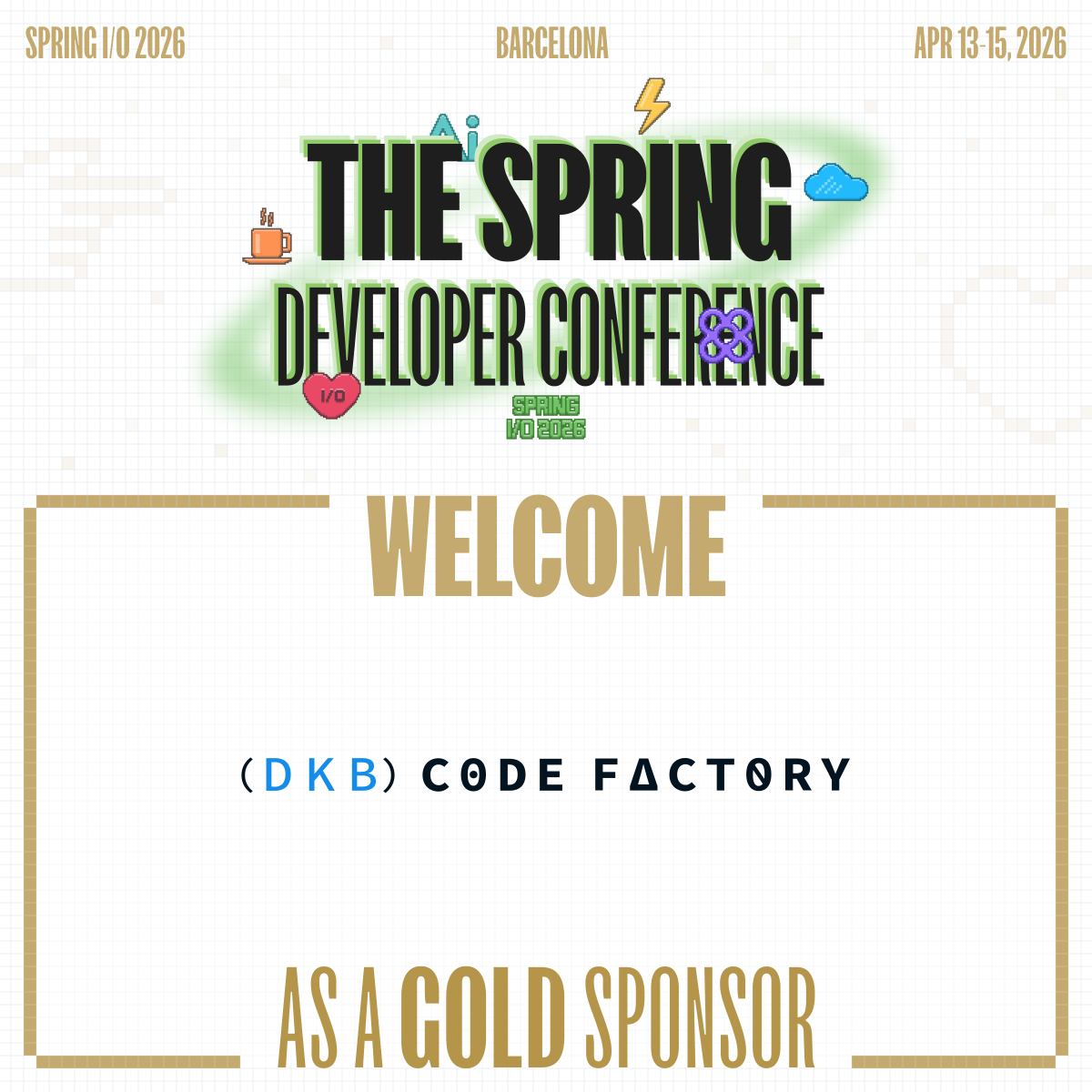 spring_io's tweet image. 📢 Please welcome DKB Code Factory to Spring I/O 2026 as a Gold Sponsor.  

Thank you for supporting the community! #springio26