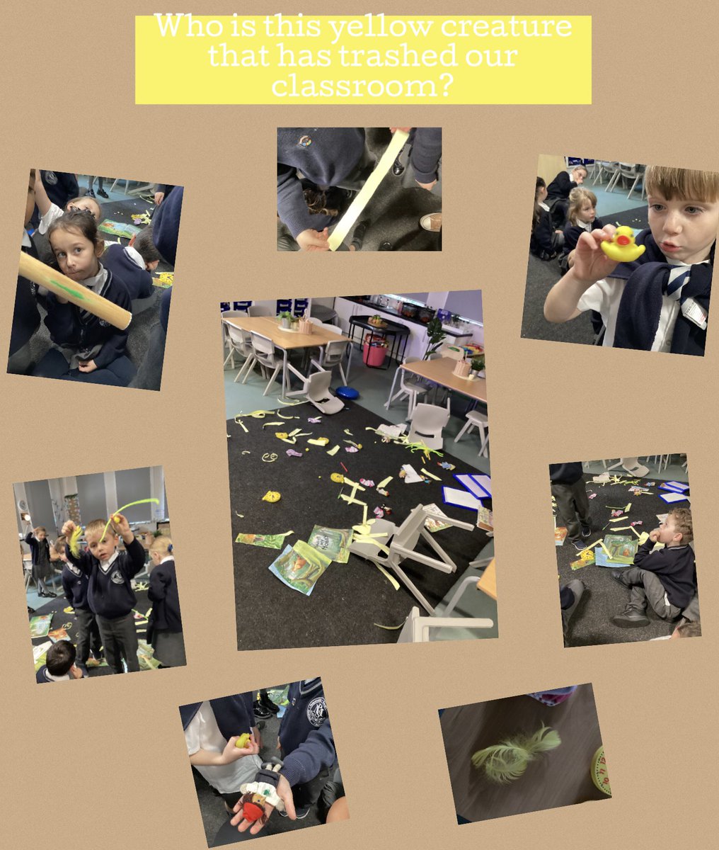 Misswalsh1_'s tweet image. #class12 were so shocked this week to find out that someone or something has trashed our classroom! We are working hard to investigate all the clues left behind. @Year1Monksdown @MonksdownReads