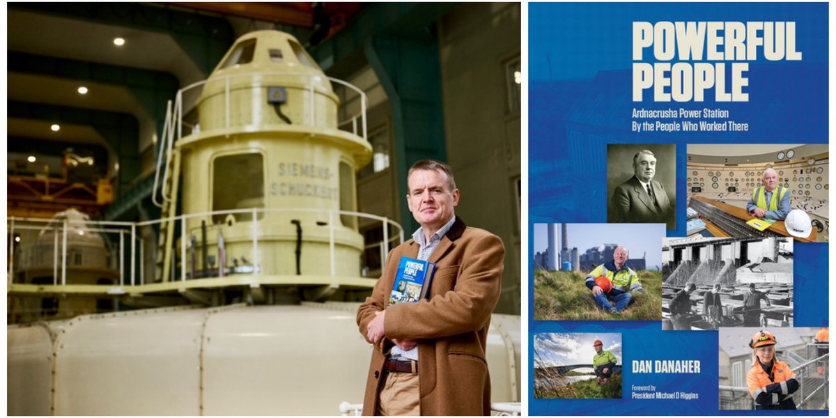 POWERFUL PEOPLE - Ardnacrusha Power Station - By the People Who Worked There written by Dan Danaher Published by Banner Books. The book will be officially launched by Clare County Council Cathaoirleach - Paul Murphy on Thursday, November 13th, 2025 at 8pm in the Old Ground Hotel.