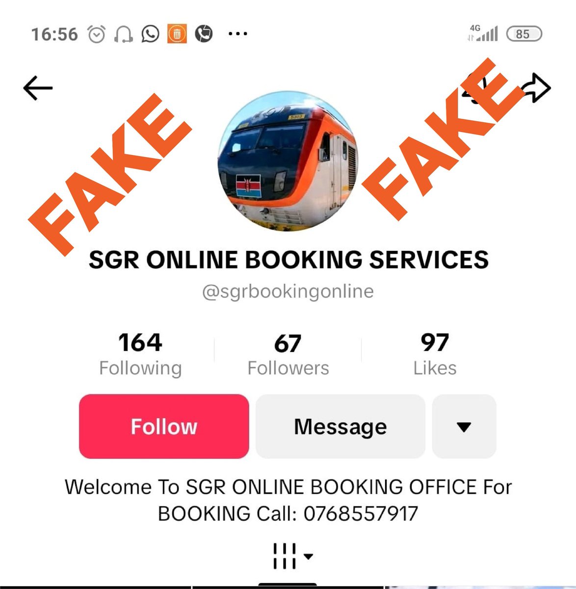 KenyaRailways_'s tweet photo. Whenever you wish to reach us, please contact us only through our official communication channels:
📞 Tel: 0709 907 000 / 0709 907 555
📧 Email: info@krc.co.ke | metickets@krc.co.ke

Stay alert and protect yourself from scammers. https://t.co/Mok6EYrq8c