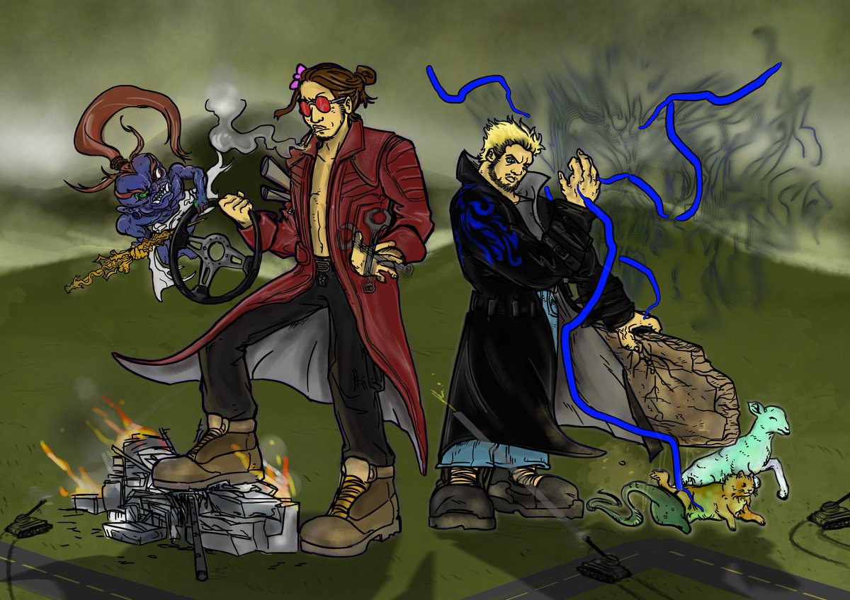 proloprolo1's tweet photo. They Really Look Like This Lore Accurate
#art #digitalart #japanese #numetal #frostedtips #trenchcoat #leatherjacket #ghosts #insanity #dannydevito #MattSmith #tanks #fuckai #shinto #enlil #dharmaprotector #luckycharm #badass https://t.co/bMqfUZkOXA