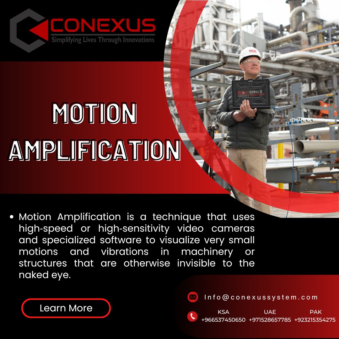 ConexusE's tweet image. #VibrationAnalysis #ConditionMonitoring #Inspection #CBM #Conexus #TestandMeasurement #APM #Technologies #RDI #RDITechnologies #MOTIONAMPLIFICATION #Safety #MotionAmplification #Technology #MA #IrisM #IrisMX #IrisCM #IrisExplorer #Reliabiltey #PredctiveMaintenance