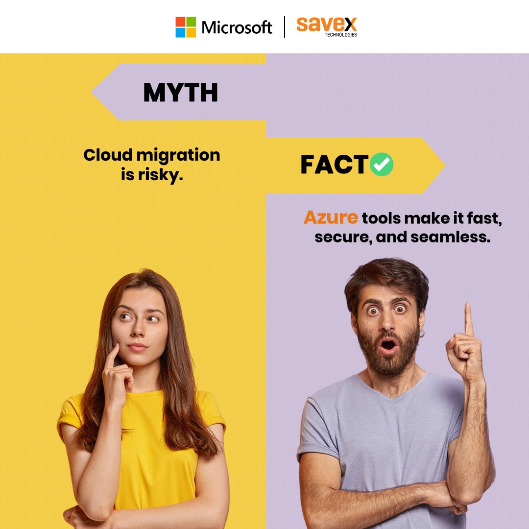SavexTechnology's tweet image. Don&apos;t let the fear of complexity stop your growth! The myth that cloud migration is risky is outdated. The fact is that dedicated Azure tools make the transition fast, secure, and seamless. 

#MicrosoftAzure #Azure #SavexTechnologies