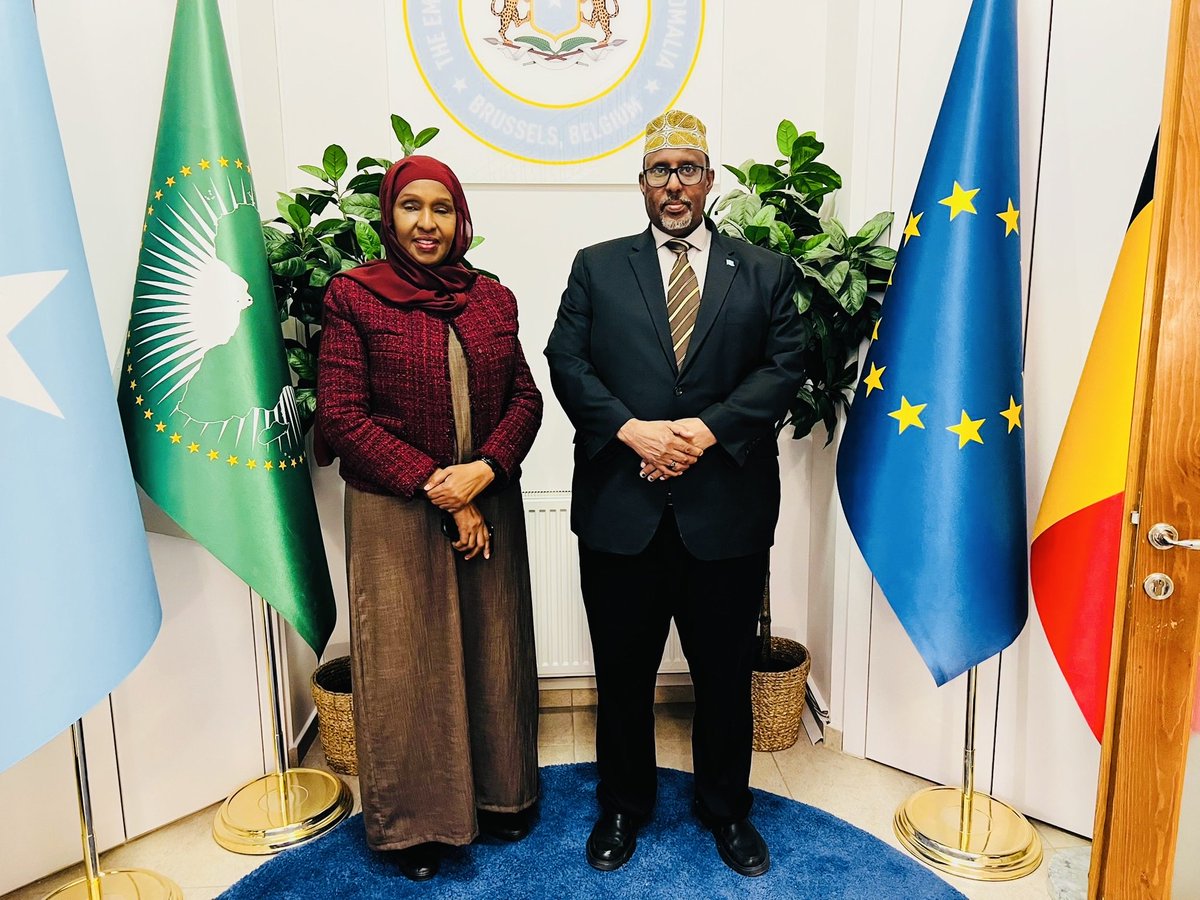 I had the pleasure to welcome amb Ali A. Aware at our embassy in Brussels.