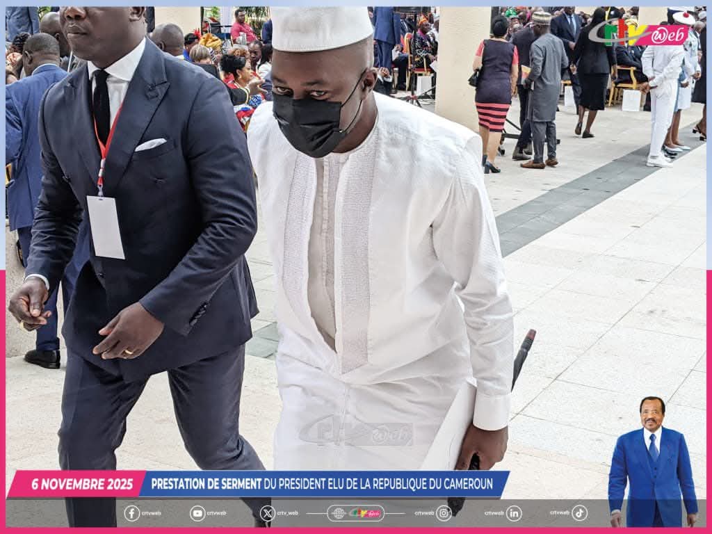 CamerounTribune's tweet photo. #Prestation de serment du President Paul Biya : les candidats à la #Présidentielle2025 Cabral Libii, Serge Espoir Matomba et Bougha Hagbe font leur entrée à l’Assemblée nationale
Crédit photo : CRTVweb https://t.co/d9JHlVF61y