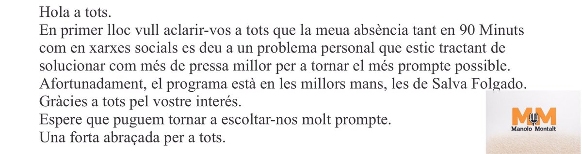 Manolo Montalt tweet media