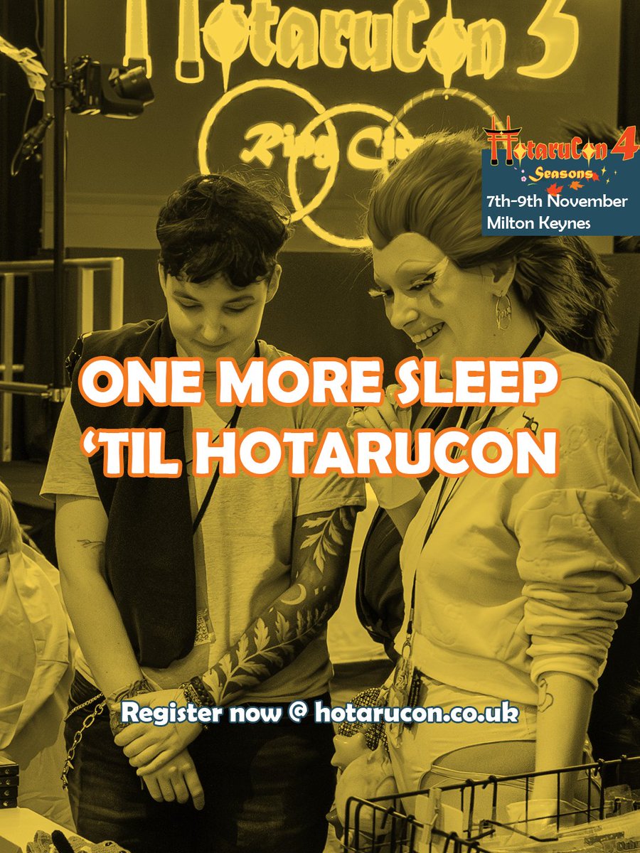 ✨️ One More Sleep 'Til HotaruCon ✨️

We're so excited to see you all this weekend.

Save travels!

See you soon ✨️
